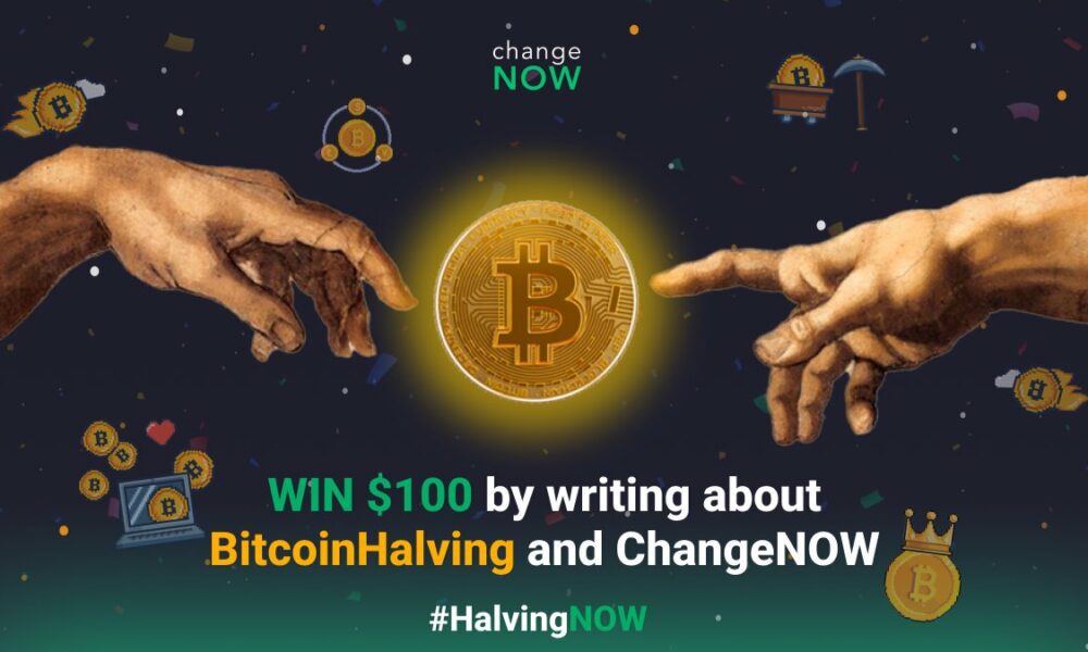 changenow-ushers-in-a-new-era-of-creativity-with-the-#halvingnow-twitter-contest-–-a-chance-to-win-100-usdt!